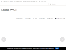Tablet Screenshot of euro-watt.pl